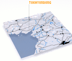 3d view of Tŏkhyŏn-dong