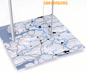 3d view of Sahyŏn-dong