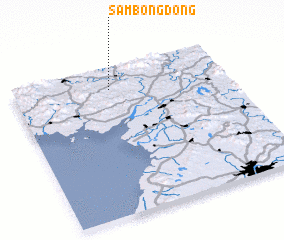 3d view of Sambong-dong