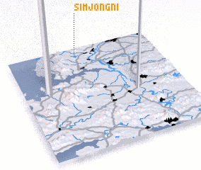 3d view of Simjŏng-ni