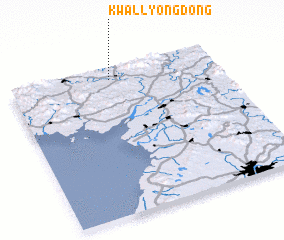 3d view of Kwallyong-dong