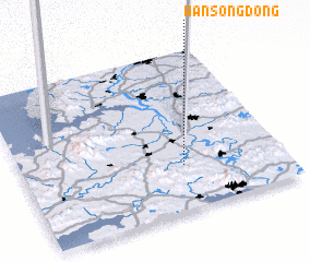 3d view of Wansŏng-dong