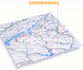 3d view of Chŭngbong-dong