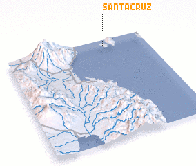 3d view of Santa Cruz