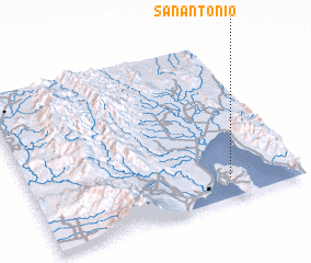 3d view of San Antonio