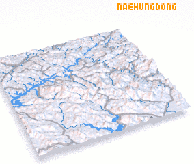 3d view of Naehŭng-dong