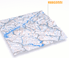 3d view of Hwagŏn-ni