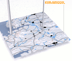 3d view of Kŭmjang-gol