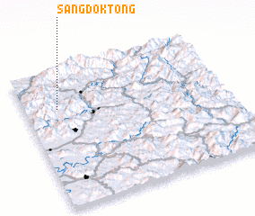 3d view of Sangdŏk-tong