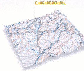 3d view of Chagŭndaek-kol