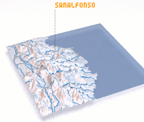 3d view of San Alfonso