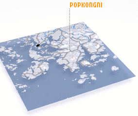 3d view of Pŏpkong-ni