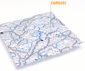 3d view of Samgŏ-ri