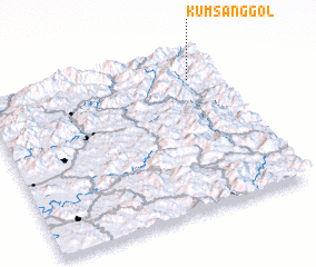 3d view of Kŭmsang-gol