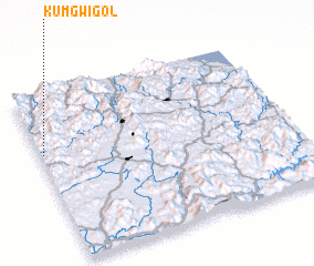 3d view of Kŭmgwi-gol