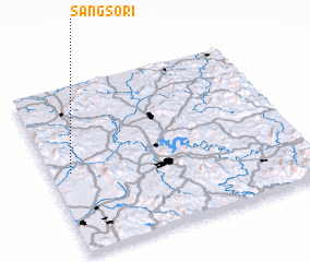 3d view of Sangsŏ-ri