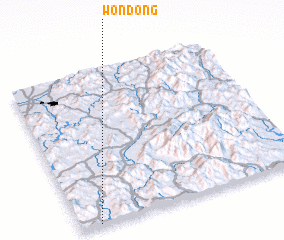 3d view of Wŏn-dong