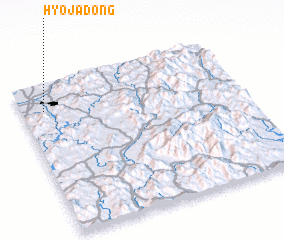 3d view of Hyoja-dong