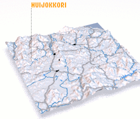 3d view of Hŭijŏkko-ri