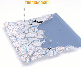 3d view of Chŏngdong-ni