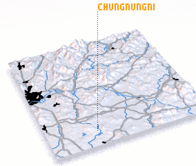 3d view of Chungnŭng-ni