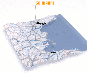 3d view of Sŏknam-ni