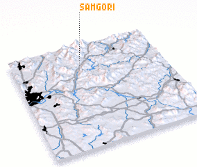 3d view of Samgŏ-ri