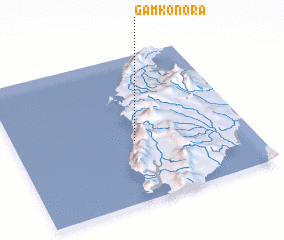 3d view of Gamkonora