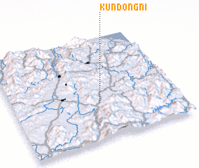 3d view of Kŭndong-ni