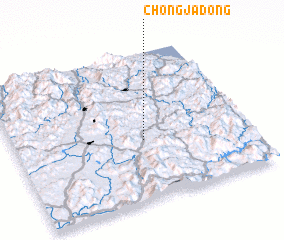 3d view of Chŏngja-dong