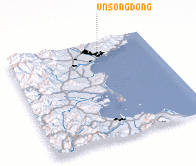 3d view of Unsŏng-dong