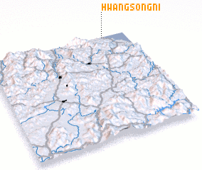 3d view of Hwangsŏng-ni