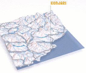 3d view of Kŏnja-ri