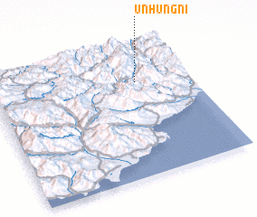 3d view of Ŭnhŭng-ni