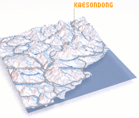 3d view of Kaesŏn-dong