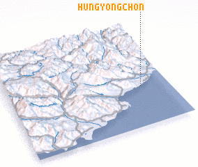 3d view of Hŭngyong-ch\