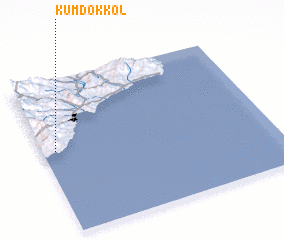 3d view of Kŭmdok-kol