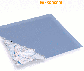 3d view of Pŏmsang-gol