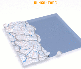 3d view of Kŭmgok-tong