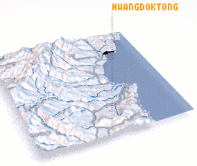 3d view of Hwangdŏk-tong