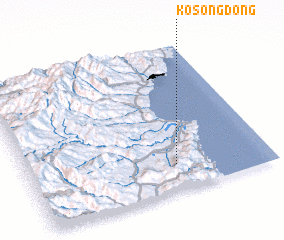 3d view of Kosŏng-dong