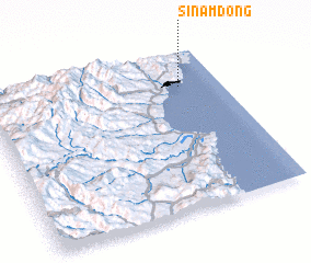 3d view of Sinam-dong