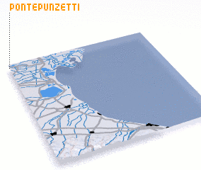 3d view of Ponte Punzetti