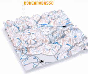 3d view of Rodeano Basso