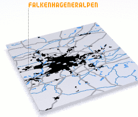 3d view of Falkenhagener Alpen