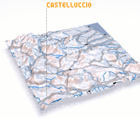 3d view of Castelluccio