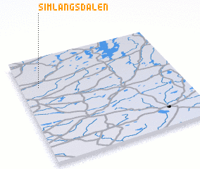 3d view of Simlångsdalen