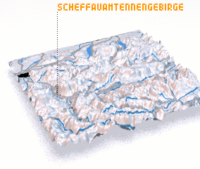 3d view of Scheffau am Tennengebirge