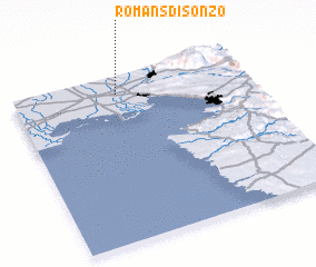 3d view of Romàns dʼIsonzo