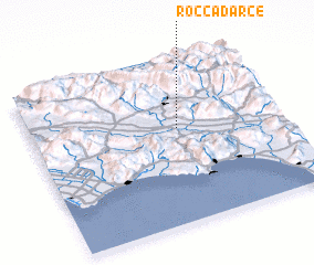 3d view of Rocca dʼArce